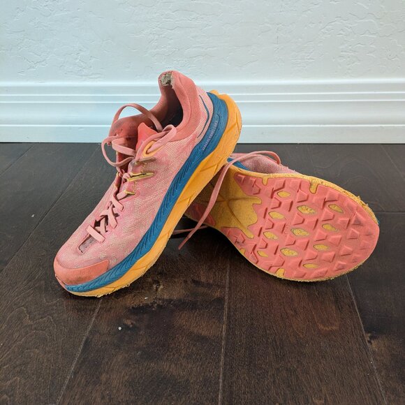 HOKA Tecton X Women’s Trail Running Shoes – Size 7.5 – Orange - Picture 11 of 14